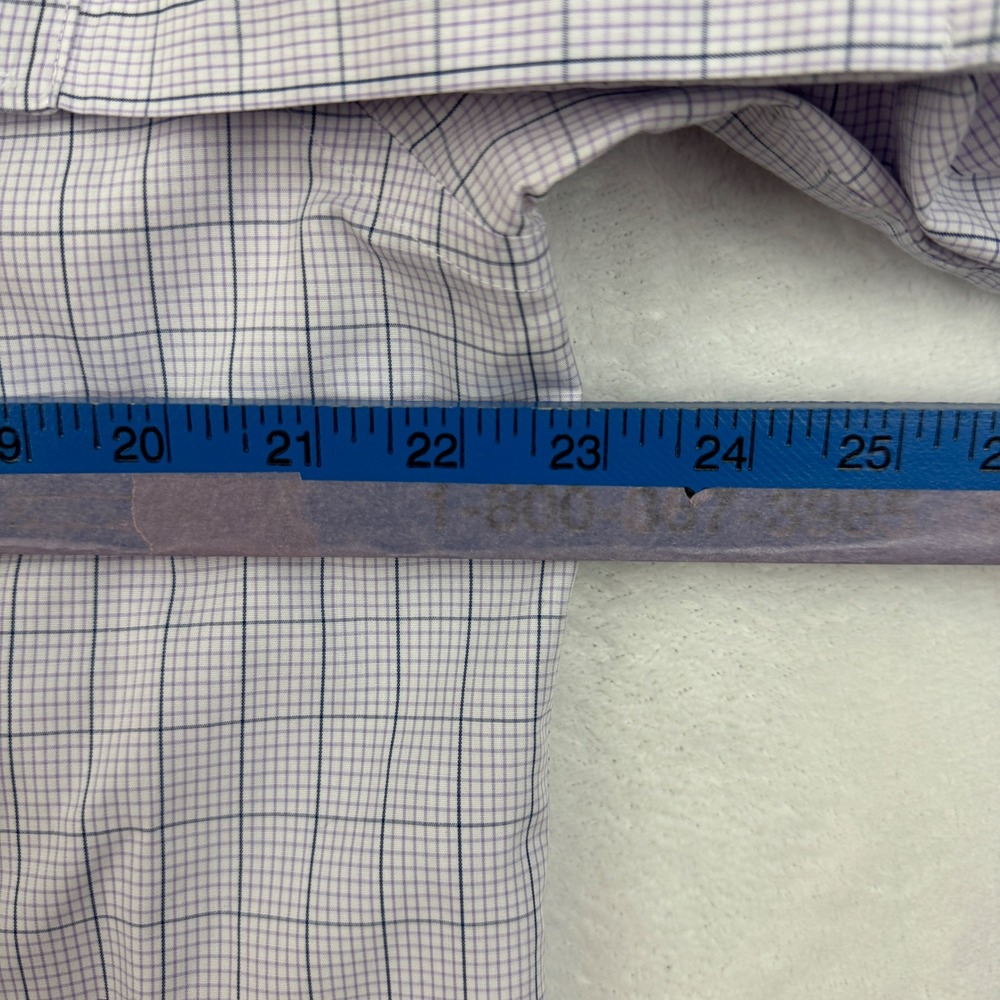 Charles Tyrwhitt Mens Slim Fit Non-Iron Dress Shirt French Cuff Purple 16/34 - Picture 4 of 7